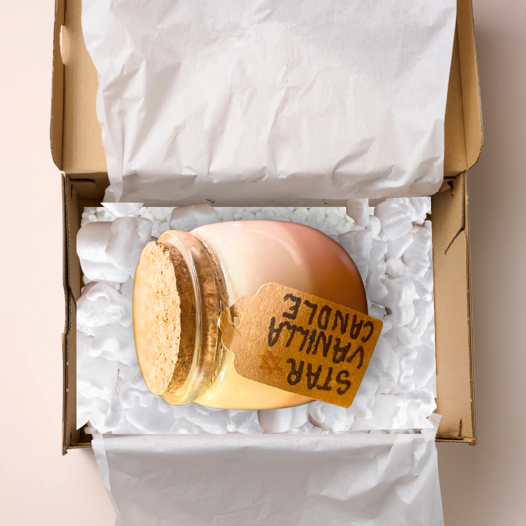 Star Vanilla Candle Customisation - Personalised Scented Experience