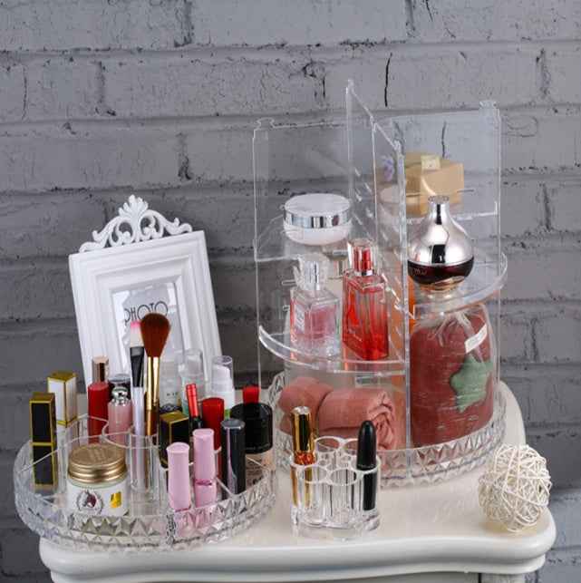Diamond Wave Makeup Organizer for Effortless Beauty Storage