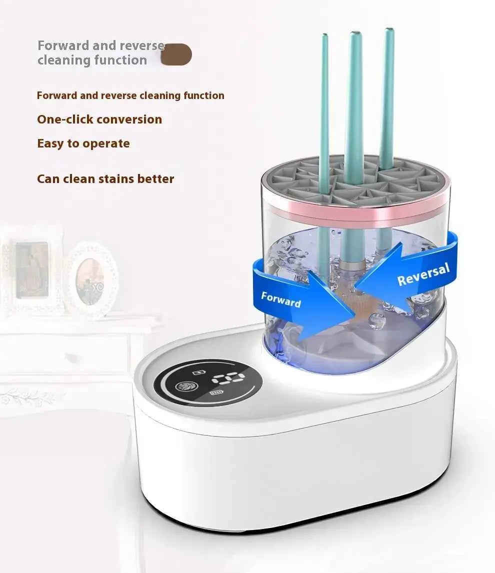 Electric Makeup Brush Cleaner and Dryer - USB Powered with Auto Drying for Effortless Cleaning