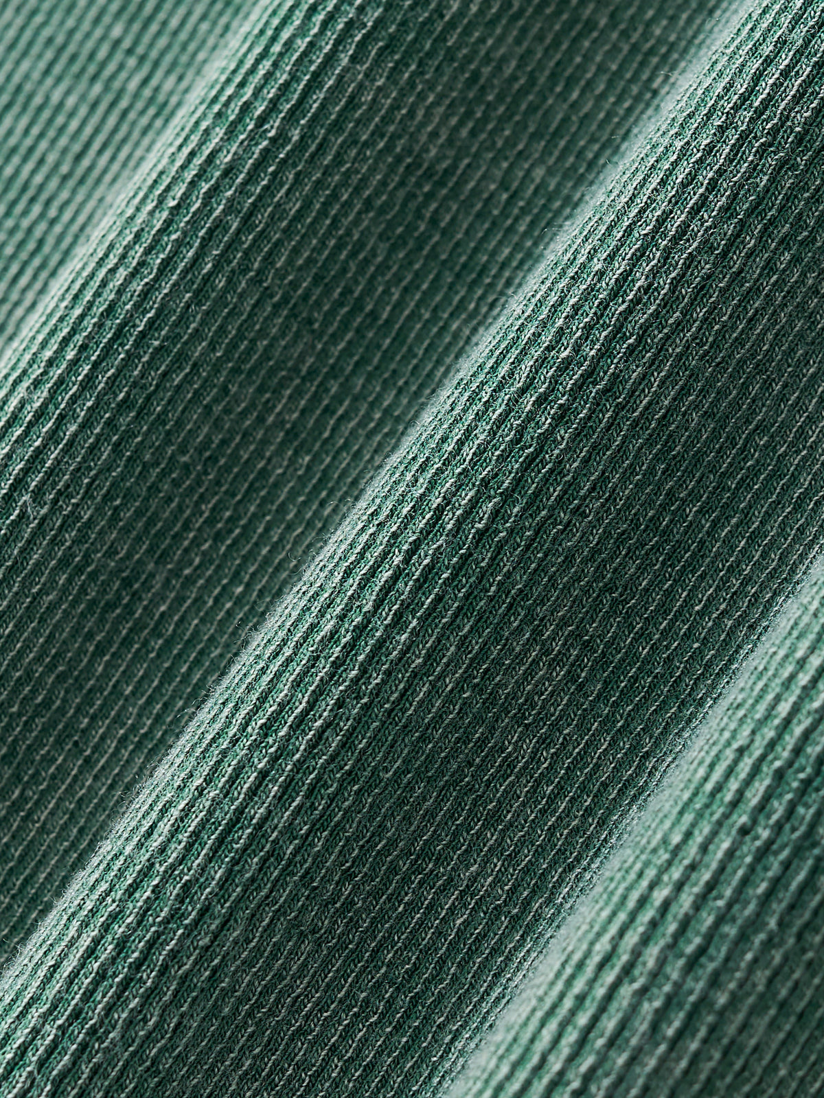 Close-up of green textured fabric