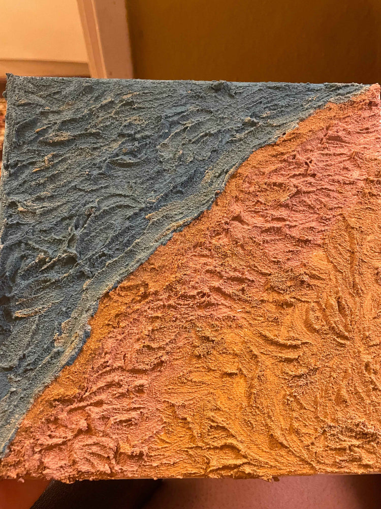 Textured Acrylic ocean painting