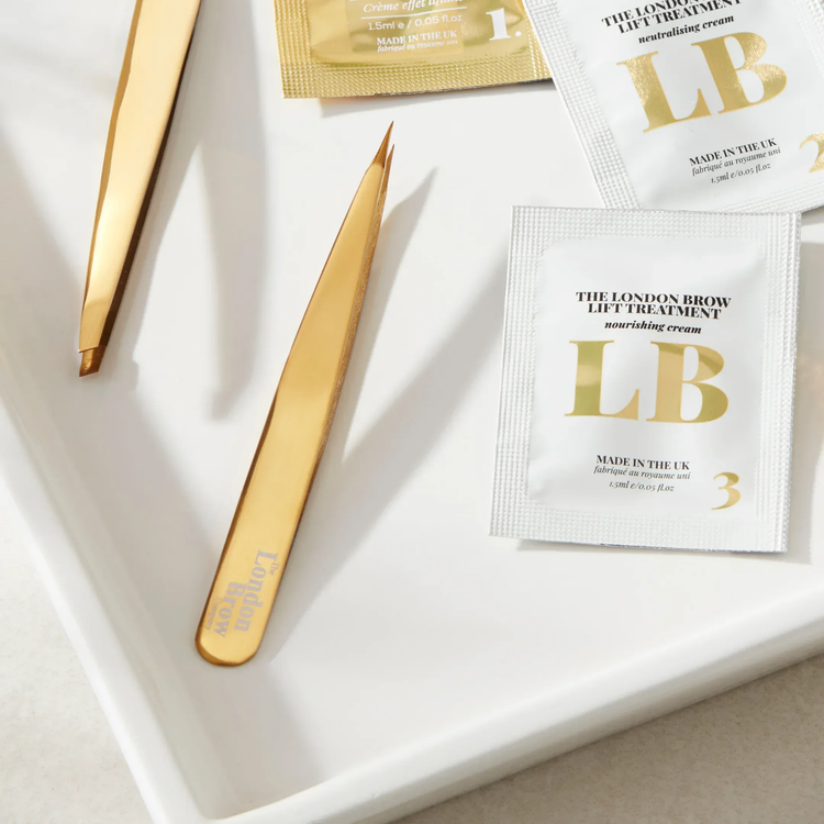 Gold tweezers and &