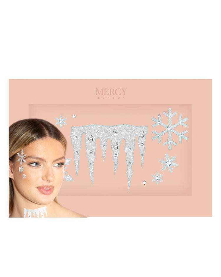 Ice Queen Face Jewels by Mercy London – Frozen Costume Gems for Hallow ...