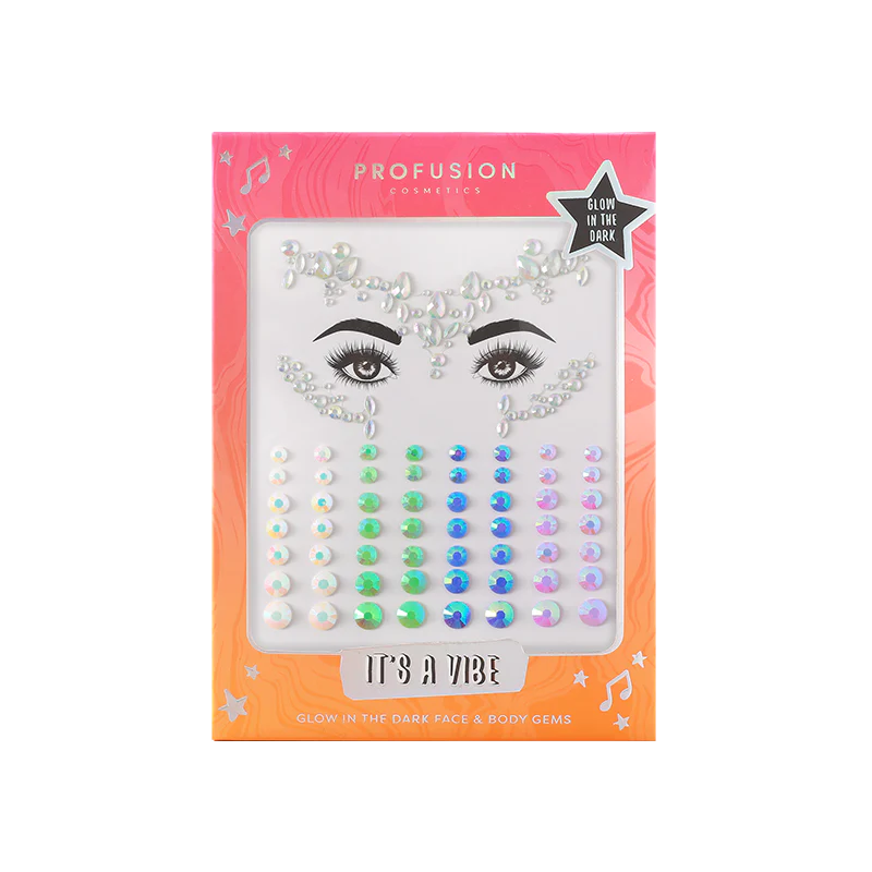 Packaged eye and body gem set with &