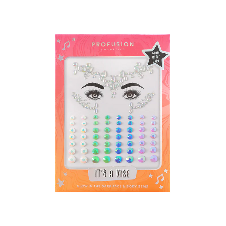Packaged eye and body gem set with &