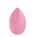 Pink makeup sponge on a white background