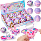 Cleboen 12-Pack Kids Makeup Blind Balls – Surprise Lip Gloss & Eyeshadow