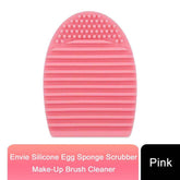 Premium Silicone Makeup Brush Cleaner - Pink/Purple Egg Sponge