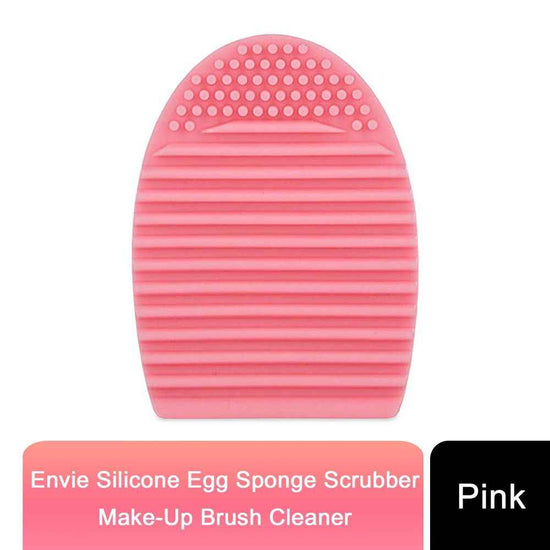 Premium Silicone Makeup Brush Cleaner - Pink/Purple Egg Sponge
