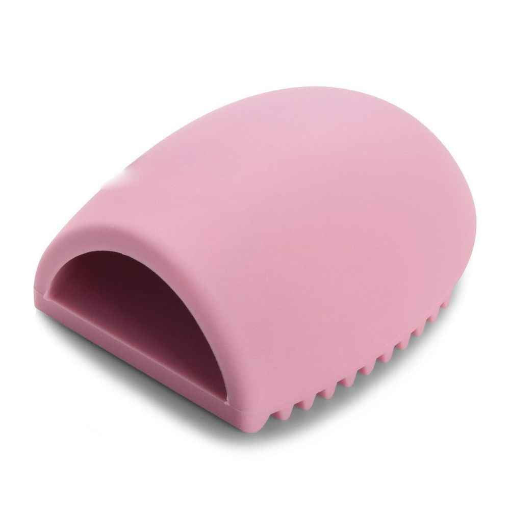 Premium Silicone Makeup Brush Cleaner - Pink/Purple Egg Sponge