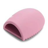 Premium Silicone Makeup Brush Cleaner - Pink/Purple Egg Sponge