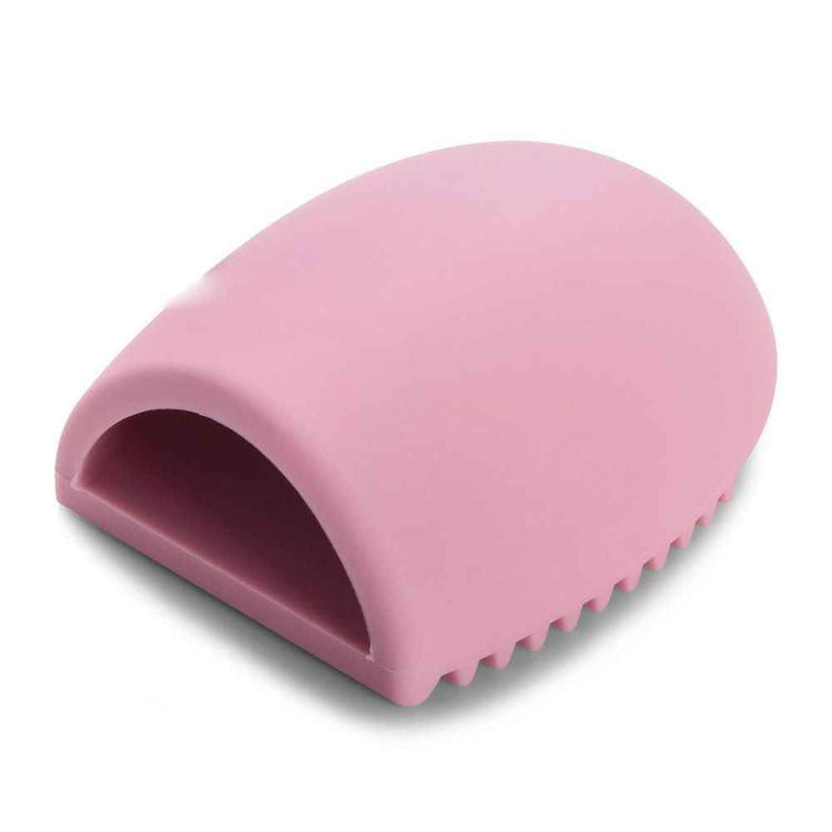 Premium Silicone Makeup Brush Cleaner - Pink/Purple Egg Sponge